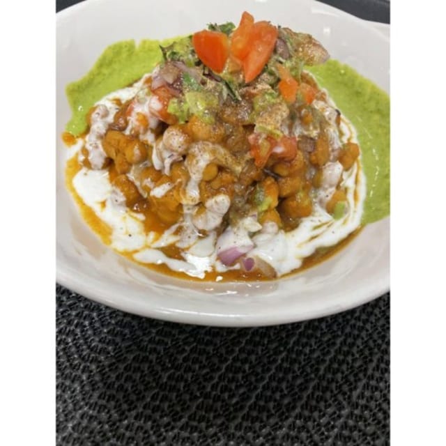 Aloo Tikki Chaat.